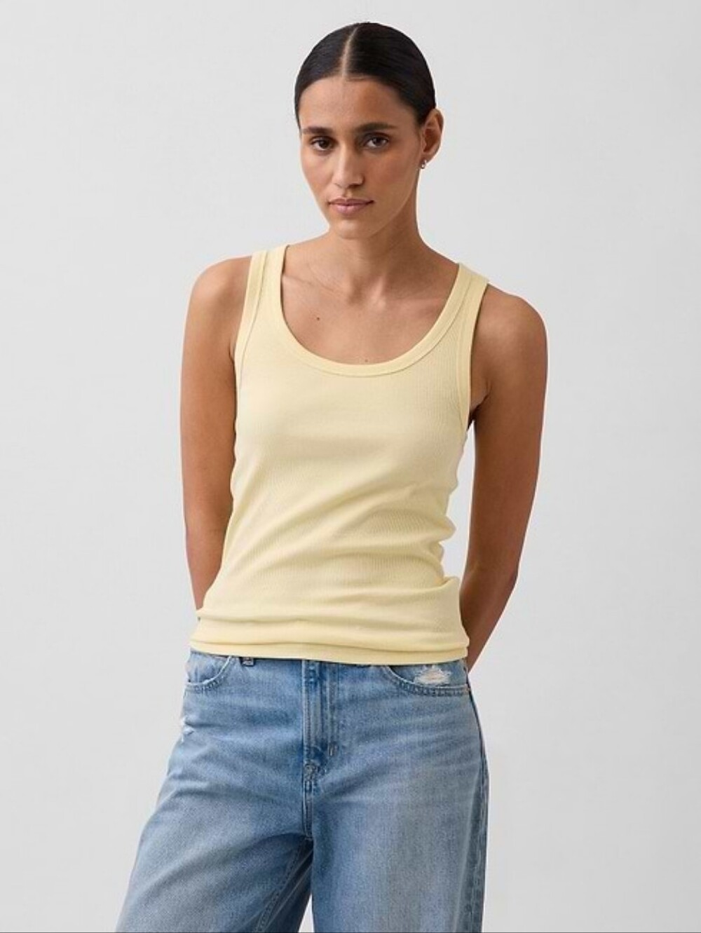 NWOT Gap Modern Tank In Butter Yellow